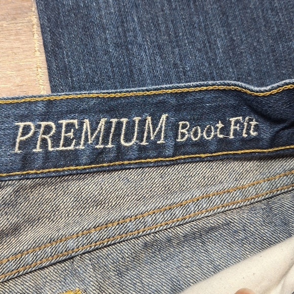 GAP Men’s Premium Boot‎ Fit Jeans 34x30 Blue Denim Classic Stretch Wiskering - Picture 4 of 11